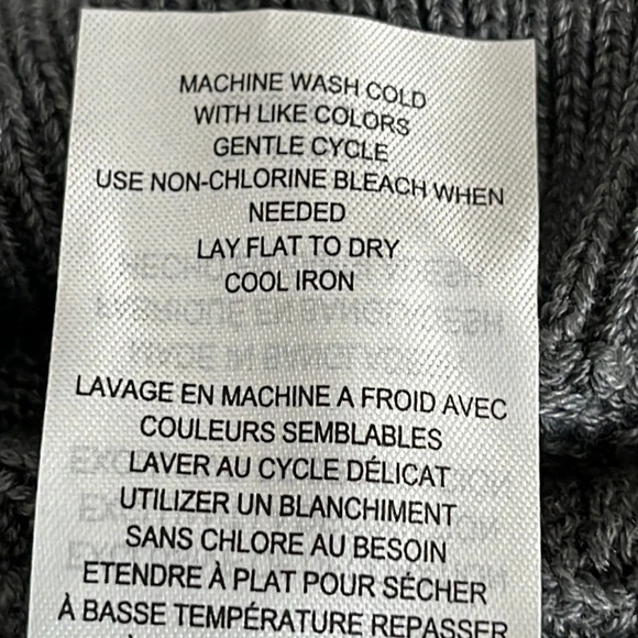 Ben Sherman Classic Varsity V Neck Sweater in Charcoal Heather - NWOT - Large - Picture 6 of 6